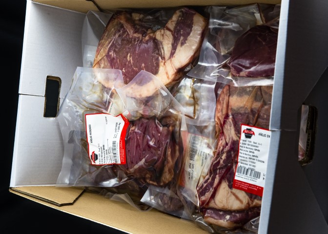 Contenido del lote de carne de ternera de cinco kilos